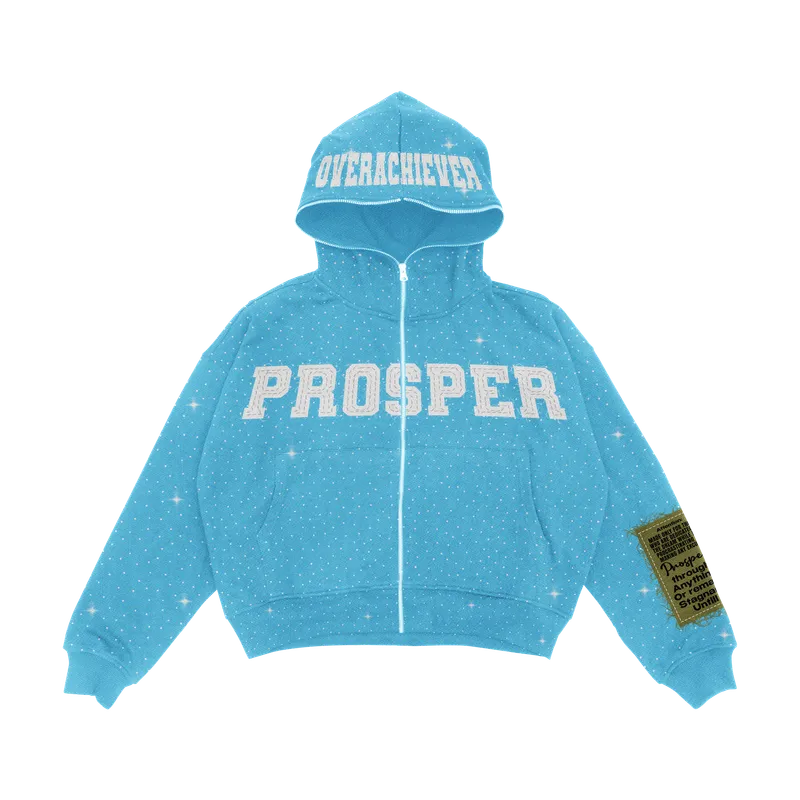 LIGHT BLUE  ZIP UP
